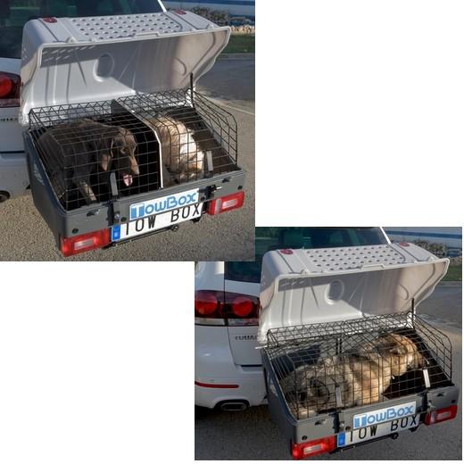 TowBox Dog - cage de transport sur attelage. Caisses de transport. Morin :  Accessoires pour le transport et le voyage en voiture, train ou en avion  pour chien et chat