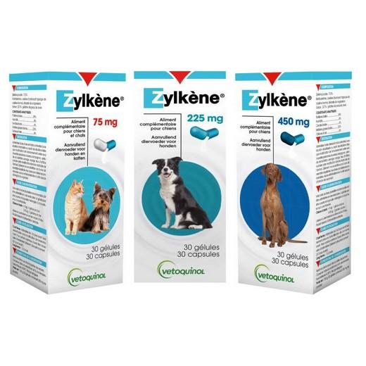 Zylkène - Contre le stress et l'anxiété du chat et du chien. Compléments  alimentaires : Morin, pharmacie vétérinaire chiens