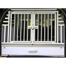 Cage de transport DogBox Pro double avec tiroir de rangement - image 2