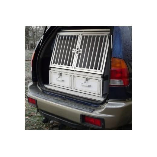 Cage de transport pour chiens DogBox Pro double. Caisses de transport.  Morin : Accessoires pour le transport et le voyage en voiture, pour chien  et chat