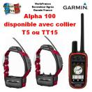 Garmin Alpha 100 - collier de reprage GPS T5 ou TT15 pour chien de chasse