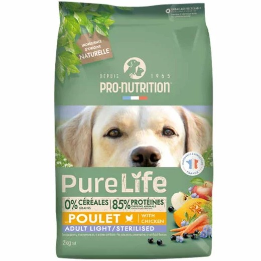 PureLife Light / Sterelized - Croquettes pour chien ayant tendance à l'embonpoint ou stérilisés.