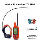 Kit de Repérage GPS pour chien Garmin® Alpha100 et collier T5