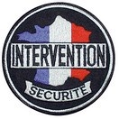 Ecusson rond INTERVENTION - SECURITE