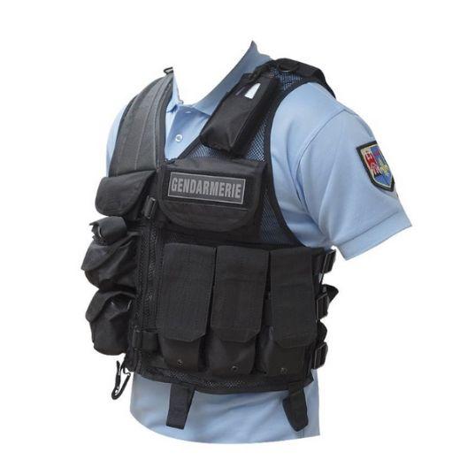 Gilet intervention tactique avec holster pour PA ou TASER - Patrol