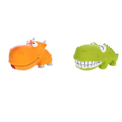 Jouet latex Dundee crocodile / hyppo 17 cm