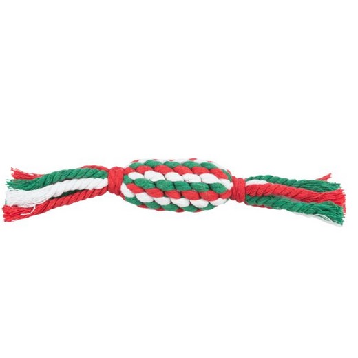 Jouet de Noel pour chien, Bonbon en corde, 24 cm