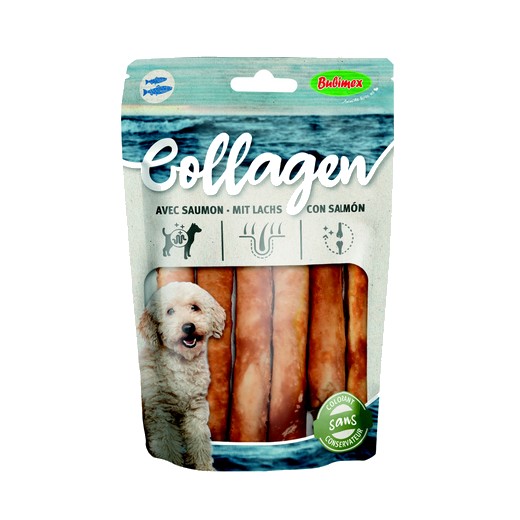 BUBIMEX Sticks de collagène au saumon pour petit chien