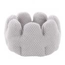 Coussin pour chat et petits chiens en peluche gris - image 1